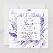 Vrijgezellenfeest van lavendel Floral Botanisch El Kaart (Voorkant)