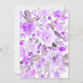 Vrijgezellenfeest van lavendel goudglitter kaart (Achterkant)