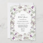 Vrijgezellenfeest van lavendel Wilde Lijst Kaart (Voorkant)