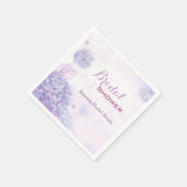 Vrijgezellenfeest van Lavender Hydrangeas Servetten (Hoek)