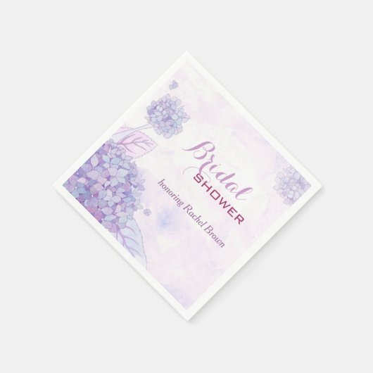 Vrijgezellenfeest van Lavender Hydrangeas Servetten (Hoek)