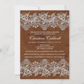 Vrijgezellenfeest van leder en kant kaart (Voorkant)