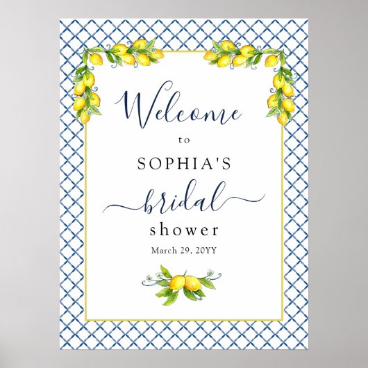 Vrijgezellenfeest van Lemon in hoofdknijper Welkom Poster (Voorkant)