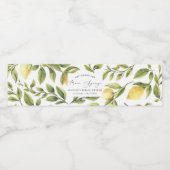 Vrijgezellenfeest van Lemon Sorrento Waterfles Etiket (Enkel label)