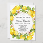 Vrijgezellenfeest van Lemon, waterverf van citroen Kaart (Voorkant)