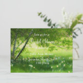 Vrijgezellenfeest van lente-dedils kaart (Staand voorkant)