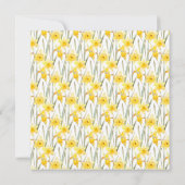 Vrijgezellenfeest van lente-dedils kaart (Achterkant)