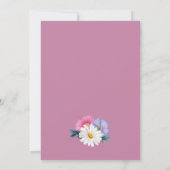 Vrijgezellenfeest van lente-Floral Kaart (Achterkant)