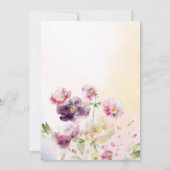 Vrijgezellenfeest van lente-Floral Kaart (Achterkant)