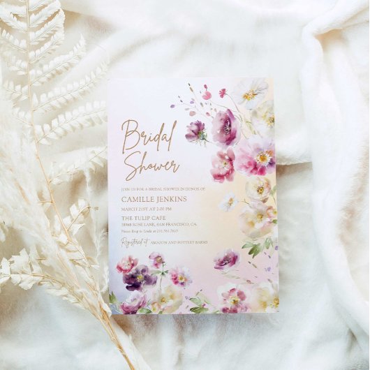 Vrijgezellenfeest van lente-Floral Kaart