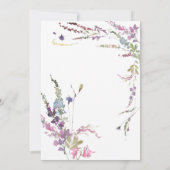 Vrijgezellenfeest van lentemiebloem aankondiging (Achterkant)