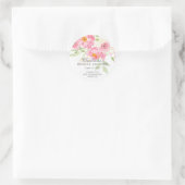 Vrijgezellenfeest van lentesbloesems Floral Ronde Sticker (Tas)