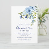 Vrijgezellenfeest van lichtblauw en zeemacht | kaart (Staand voorkant)
