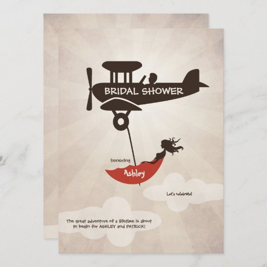 VRIJGEZELLENFEEST VAN LICHTE VLIEGTUIGEN KAART (Voorkant / Achterkant)