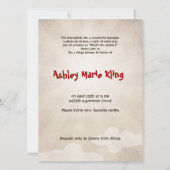 VRIJGEZELLENFEEST VAN LICHTE VLIEGTUIGEN KAART (Achterkant)