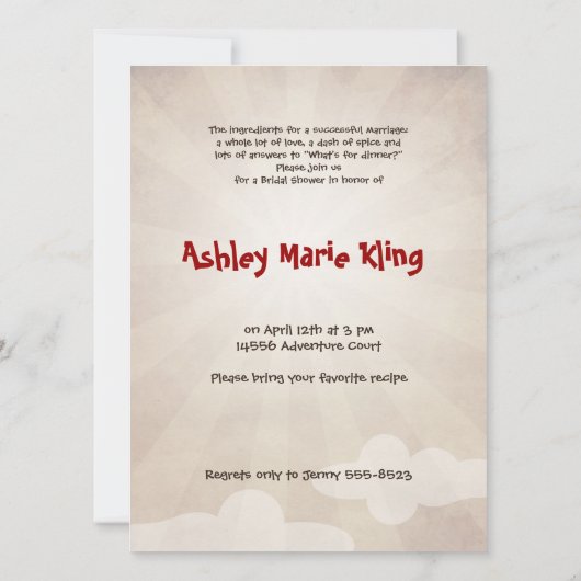 VRIJGEZELLENFEEST VAN LICHTE VLIEGTUIGEN KAART (Achterkant)