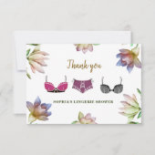 Vrijgezellenfeest van Lingerie Bedankkaart (Voorkant)
