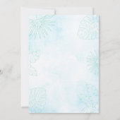 Vrijgezellenfeest van Luau, baby shower van hawaï, Kaart (Achterkant)