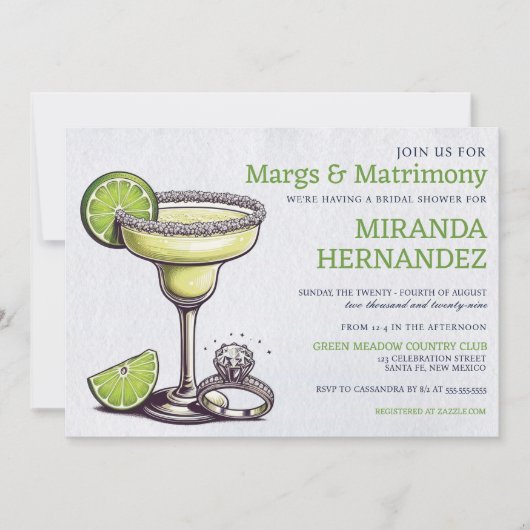 Vrijgezellenfeest van Margs & Matrimony Kaart (Voorkant)