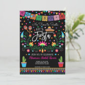 Vrijgezellenfeest van Mexicaans Fiesta Cinco De Ma Kaart (Staand voorkant)