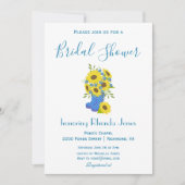 Vrijgezellenfeest van mooie zonnebloemen kaart (Voorkant)