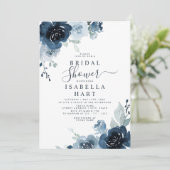 Vrijgezellenfeest van mosterdblauw marinesleisteen kaart (Staand voorkant)