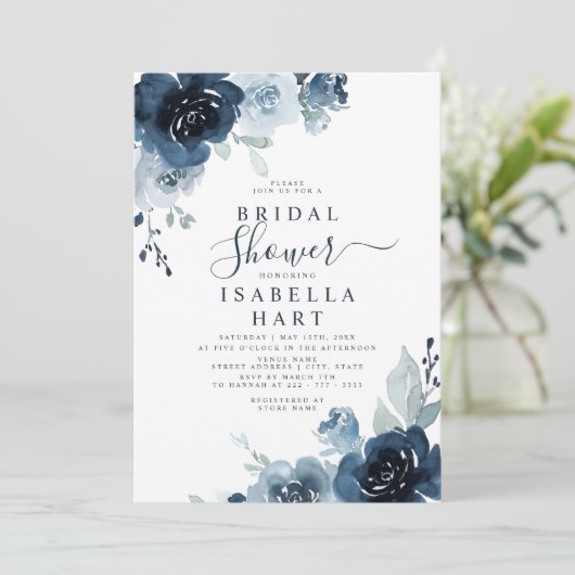 Vrijgezellenfeest van mosterdblauw marinesleisteen kaart (Staand voorkant)