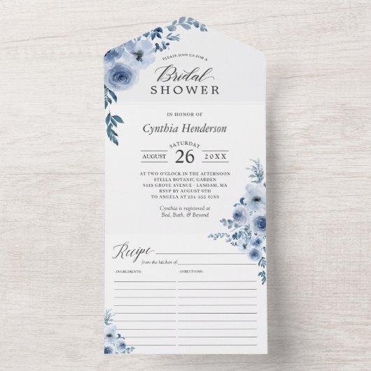 Vrijgezellenfeest van mosterdblauw, ontdaan van he all in one uitnodiging (Binnen)