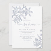 Vrijgezellenfeest van mosterdblauw-sneeuwvlokken kaart (Voorkant)