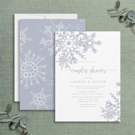 Vrijgezellenfeest van mosterdblauw-sneeuwvlokken kaart