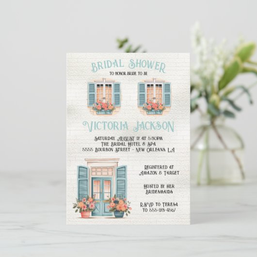 Vrijgezellenfeest van New Orleans Kaart (Staand voorkant)