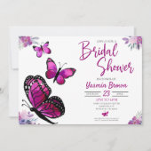 Vrijgezellenfeest van Paarse bloemen Kaart (Voorkant)