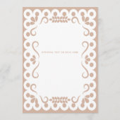 Vrijgezellenfeest van Papel Picado Boho Barro Menu (Achterkant)