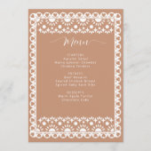 Vrijgezellenfeest van Papel Picado Boho Barro Menu (Voorkant)