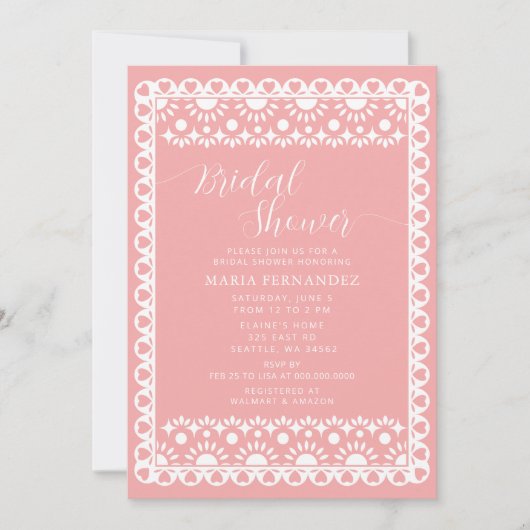 Vrijgezellenfeest van Papel Picado Cielito Lindo Kaart (Voorkant)