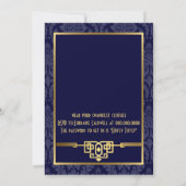 Vrijgezellenfeest van paren Roaring 20s Art Deco | Kaart (Achterkant)