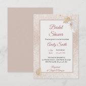 Vrijgezellenfeest van pasta Gray Silk Invintonijn RSVP Kaartje (Voorkant / Achterkant)