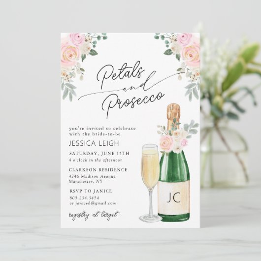 Vrijgezellenfeest van peulwĳn en mousserende wijn  kaart (Staand voorkant)