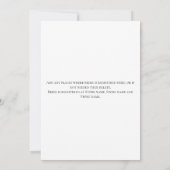 Vrijgezellenfeest van Poinsettia Red Winter Kerstm Kaart (Achterkant)