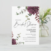 Vrijgezellenfeest van pruimen en lavendel kaart (Staand voorkant)