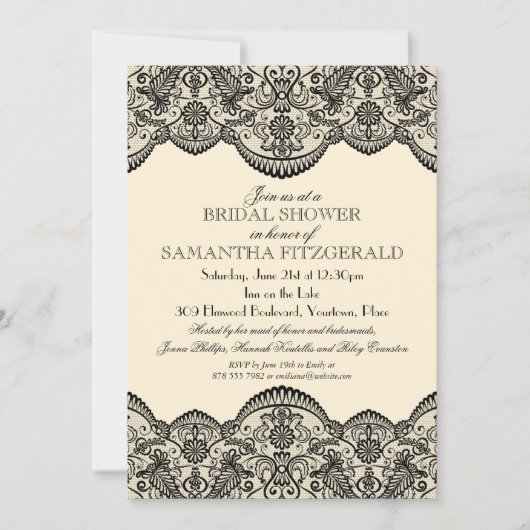 Vrijgezellenfeest van pure kant kaart (Voorkant)