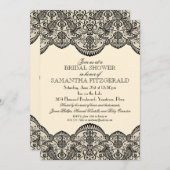 Vrijgezellenfeest van pure kant kaart (Voorkant / Achterkant)