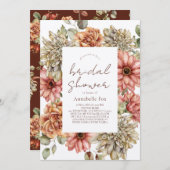 Vrijgezellenfeest van Red Gerbera en White Dahlia Kaart (Voorkant / Achterkant)