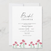 Vrijgezellenfeest van rode papaver kaart (Voorkant)