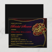 Vrijgezellenfeest van roodbruin Roos Kaart (Voorkant / Achterkant)