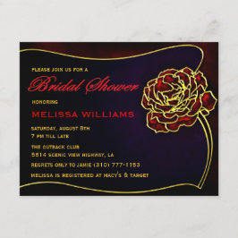 Vrijgezellenfeest van roodbruin Roos Kaart