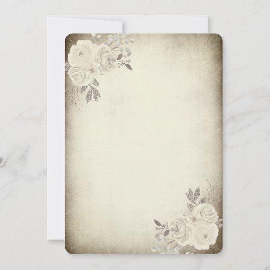 Vrijgezellenfeest van Rozen met draadGlass String Kaart (Achterkant)