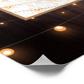 Vrijgezellenfeest van Rustige Sunflower String Lig Poster (Hoek)