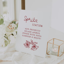 Vrijgezellenfeest van Spritz Reclamebord Met Voetstuk