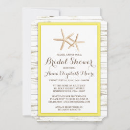 Vrijgezellenfeest van Starfish Whitewashed Wood Be Kaart